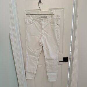 Athleta Women's Cream Skinny Jeans